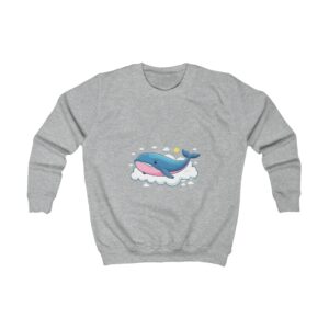 Baleine souriant dans les nuages